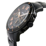 Fossil Grant Sport Chronograph Black Dial Black Steel Strap Watch for Men - FS5374 Authentic Buy Shop Now