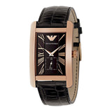 Emporio Armani Classic Black Dial Black Leather Strap Watch For Men - AR0168 Authentic Buy Shop Now