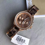 Michael Kors Wren Diamonds Rose Gold Dial Two Tone Steel Strap Watch for Women - MK6159 Authentic Buy Shop Now