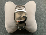 Gucci G Brown Square Brown Dial Silver Steel Strap Watch For Women - YA125402 Authentic Buy Shop Now