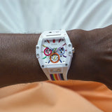 Guess Phoenix Analog White Dial White Silicone Strap Watch for Men - GW0720G1 Authentic Buy Shop Now
