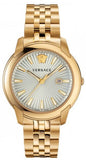 Versace V-Urban Quartz White Dial Gold Steel Strap Watch For Men - VELQ00719 Authentic Buy Shop Now