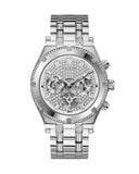 Guess Continental Silver Dial Silver Steel Strap Watch for Men - GW0261G1 Authentic Buy Shop Now