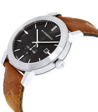 Burberry The City Black Dial Brown Leather Strap Watch for Men - BU9905 Authentic Buy Shop Now