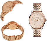 Fossil Tailor Rose Gold Dial Rose Gold Stainless Steel Strap Watch for Women - ES3713 Authentic Buy Shop Now