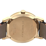 Burberry The City Gold Dial Black Leather Strap Watch for Men - BU9032 Authentic Buy Shop Now