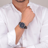 Maserati Epoca Chronograph Blue Dial Brown Leather Strap Watch For Men - R8871618014 Authentic Buy Shop Now