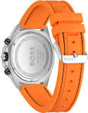 Hugo Boss Energy Chronograph Quartz Black Dial Orange Rubber Strap Watch For Men - 1513970 Authentic Buy Shop Now
