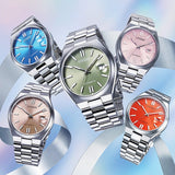 Citizen x Pantone Automatic Warm Sand Dial Silver Steel Strap Watch For Men - NJ0158-89Y Authentic Buy Shop Now