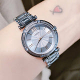 Guess Park Ave Analog Quartz Blue Dial Blue Steel Strap Watch For Women - W0767L4 Authentic Buy Shop Now