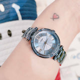 Guess Park Ave Analog Quartz Blue Dial Blue Steel Strap Watch For Women - W0767L4 Authentic Buy Shop Now