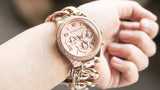 Michael Kors Runway Rose Gold Dial Rose Gold Steel Strap Watch for Women - MK3247 Authentic Buy Shop Now