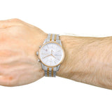 Hugo Boss Jet Silver Dial Two Tone Steel Strap Watch for Men - 1513385 Authentic Buy Shop Now