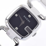 Gucci G Diamonds Black Dial Silver Steel Strap Watch For Women - YA125509 Authentic Buy Shop Now