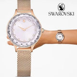 Swarovski Octea Nova Silver Dial Rose Gold Mesh Strap Watch for Women - 5650011 Authentic Buy Shop Now