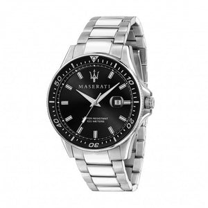 Maserati SFIDA Quartz Black Dial Stainless Steel Watch For Men - R8853140002 Authentic Buy Shop Now