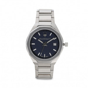 Maserati Stile Blue Dial Silver Steel Strap Watch For Men - R8853142006 Authentic Buy Shop Now
