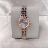 Emporio Armani Gianni T Bar Grey Dial Two Tone Steel Strap Watch For Women - AR1841 Authentic Buy Shop Now