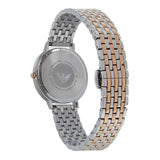 Emporio Armani Silver Sunray Dial Two Tone Steel Strap Watch For Women - AR11113 Authentic Buy Shop Now