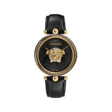 Versace Palazzo Empire Black Dial Black Leather Strap Watch for Women - VCO020017 Authentic Buy Shop Now