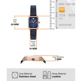 Emporio Armani Gioia Quartz Mother of Pearl Blue Dial Blue Leather Strap Watch For Women - AR11426 Authentic Buy Shop Now
