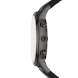 Emporio Armani Renato Chronograph Silver Dial Black Leather Strap Watch for Men - AR11473 Authentic Buy Shop Now