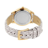 Michael Kors Tibby Analog Silver Dial White Leather Strap Watch for Women - MK1049 Authentic Buy Shop Now