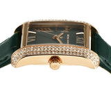 Michael Kors Emery Quartz Diamonds Green Dial Green Leather Strap Watch For Women - MK4697 Authentic Buy Shop Now