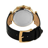 Michael Kors Parker Chronograph Black Dial Black Leather Strap Watch For Women - MK6984 Authentic Buy Shop Now