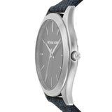 Michael Kors Slim Runway Analog Blue Dial Blue Leather Strap Watch For Men - MK8907 Authentic Buy Shop Now