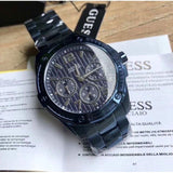 Guess Flagship Chronograph Blue Dial Blue Steel Strap Watch for Men - W0601G2 Authentic Buy Shop Now