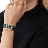 Michael Kors Emery Quartz Diamonds Green Dial Green Leather Strap Watch For Women - MK4697 Authentic Buy Shop Now