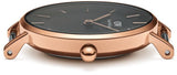 Daniel Wellington Classic Petite Reading Black Dial Black Leather Strap Watch For Women - DW00100167 Authentic Buy Shop Now