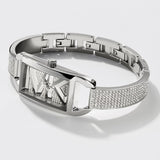Michael Kors Empire Three-Hand Silver Dial Silver Steel Strap Watch for Women - MK4841 Authentic Buy Shop Now