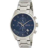 Hugo Boss Skymaster Blue Dial Silver Steel Strap Watch for Men - 1513784 Authentic Buy Shop Now