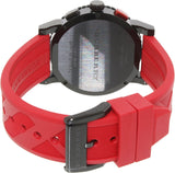 Burberry The City Chronograph Black Dial Red Rubber Strap Watch For Men - BU9805 Authentic Buy Shop Now