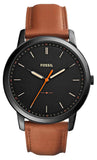 Fossil The Minimalist Black Dial Brown Leather Strap Watch for Men - FS5305 Authentic Buy Shop Now