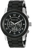 Michael Kors Runway Black Dial Black Rubber Strap Watch for Men - MK8107 Authentic Buy Shop Now