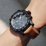 Tissot Supersport Chrono Black Dial Brown Leather Strap Watch for Men - T125.617.36.051.01 Authentic Buy Shop Now