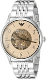 Emporio Armani Meccanico Multicolor Dial Silver Steel Strap Watch For Men - AR1922 Authentic Buy Shop Now