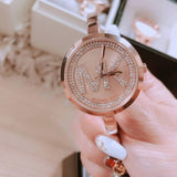 Michael Kors Blakley Crystals Rose Gold Dial Rose Gold Steel Strap Watch for Women - MK3631 Authentic Buy Shop Now