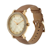 Michael Kors Corey Analog Gold Dial Brown Leather Strap Watch for Women - MK2986 Authentic Buy Shop Now