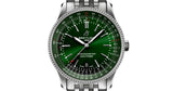 Breitling Navitimer Automatic 41mm Green Dial Silver Steel Strap Watch for Men - A17326361L1A1 Authentic Buy Shop Now