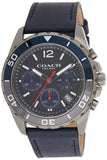 Coach Kent Grey Dial Blue Leather Strap Watch for Men - 14602558 Authentic Buy Shop Now