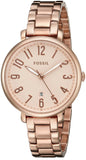 Fossil Jacqueline Rose Gold Dial Rose Gold Steel Strap Watch for Women - ES3970 Authentic Buy Shop Now