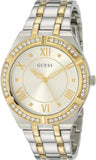 Guess Cosmo Diamonds Silver Dial Two Tone Steel Strap Watch for Women - GW0033L4 Authentic Buy Shop Now
