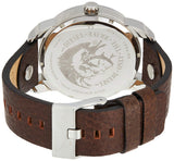 Diesel Mini Daddy LIght Blue Dial Brown Leather Strap Watch For Men - DZ7321 Authentic Buy Shop Now