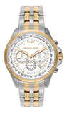 Michael Kors Pilot Multifunction Chronograph White Dial Two Tone Steel Strap Watch for Men - MK9126 Authentic Buy Shop Now