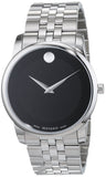 Movado Museum Classic Black Dial Silver Steel Strap Watch For Men - 606504 Authentic Buy Shop Now