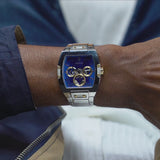 Guess Phoenix Multifunction Blue Dial Silver Steel Strap Watch For Men - GW0456G5 Authentic Buy Shop Now